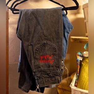 Vintage Levi Jeans - Chainstitch Embroidery “Money Maker” on back pocket